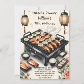 Invitation Rejoignez Chef Bbq Japonais Sushi Hibachi 30e anni (Devant)