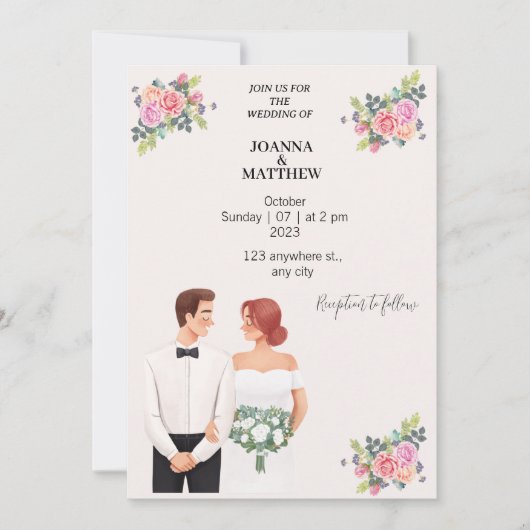 Invitation Rejoignez le Mariage Us (Devant)