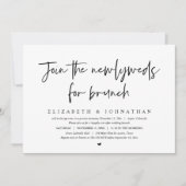 Invitation Rejoignez Les Nouveaux Mariés Pour Mariage Elopeme (Devant)