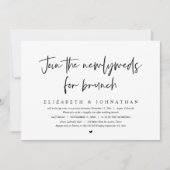 Invitation Rejoignez Les Nouveaux Mariés Pour Mariage Elopeme (Devant)