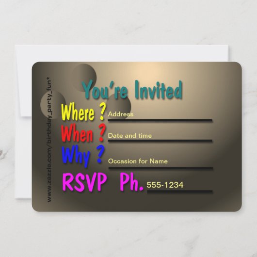 Invitation Rejoignez l'invitation de bowling de la fête (Dos)