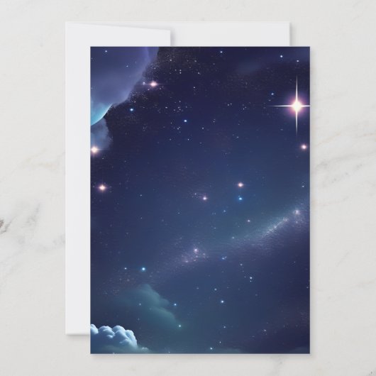 Invitation Rejoignez Nature Galaxy Mystique étoile Nuit Douce (Dos)
