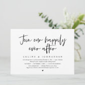 Invitation Rejoignez Notre Heureux Après-Midi, Mariage Brunch (Debout devant)