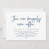 Invitation Rejoignez Notre Heureux Après-Midi, Mariage Brunch (Devant)