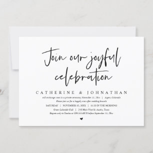 Invitation Rejoignez Notre Joyeuse Fête, Brunch Mariage