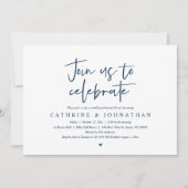 Invitation Rejoignez-nous pour célébrer, Dîner de répétition  (Devant)