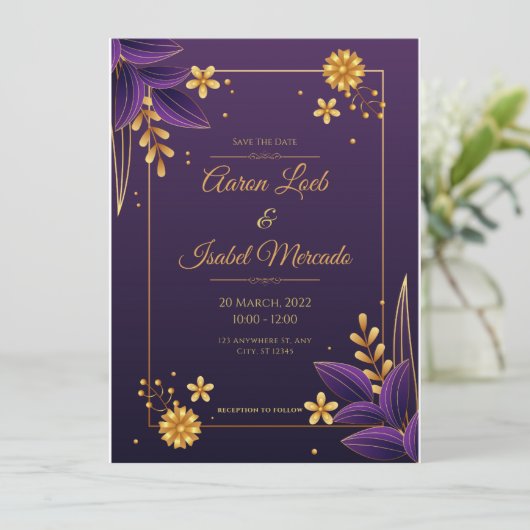 Invitation Rejoignez-nous pour célébrer l'amour (Debout devant)