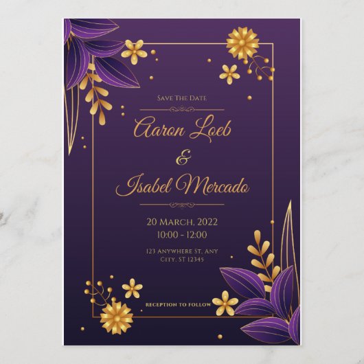 Invitation Rejoignez-nous pour célébrer l'amour (Dos)