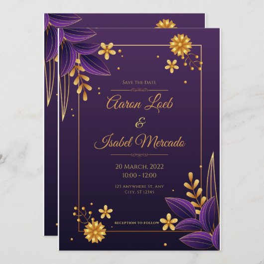 Invitation Rejoignez-nous pour célébrer l'amour (Devant / Derrière)