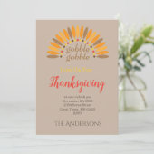 Invitation Rejoignez-nous pour le dîner de Thanksgiving Invit (Debout devant)