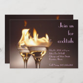 Invitation "Rejoignez-nous pour les cocktails" (Devant / Derrière)