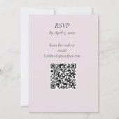 Invitation Rejoignez-nous pour notre mariage avec de belles f (Dos)