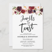 Invitation Rejoignez-nous pour trinquer, Dîner de répétition  (Devant)