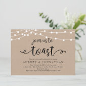 Invitation Rejoignez-nous pour trinquer, Rustic Kraft Rehears (Debout devant)