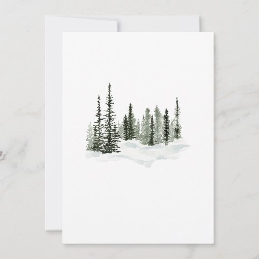 Invitation Rejoignez-nous pour un baptême il fait froid dehor (Dos)