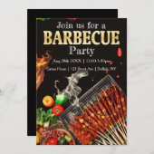 Invitation Rejoignez-Nous Pour Un Barbecue (Devant / Derrière)