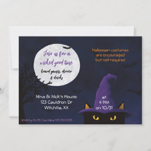 Invitation "Rejoignez-nous pour un mauvais moment" Halloween