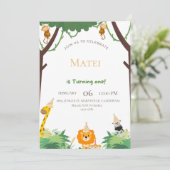 Invitation Rejoignez-nous pour une aventure sauvage - Premier (Debout devant)