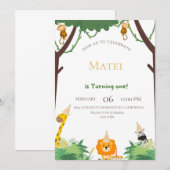 Invitation Rejoignez-nous pour une aventure sauvage - Premier (Devant / Derrière)