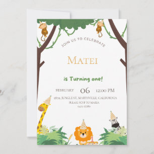 Invitation Rejoignez-nous pour une aventure sauvage - Premier
