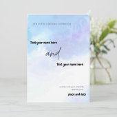 Invitation Rejoignez-nous pour une fête mariage (Debout devant)