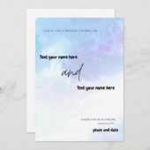 Invitation Rejoignez-nous pour une fête mariage (Devant / Derrière)