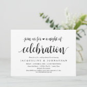 Invitation Rejoignez-nous pour une nuit de célébration de rép (Debout devant)