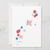 Invitation Rejoignez-Nous Sur L'Invitation 4 juillet (Dos)