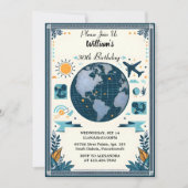 Invitation Rejoignez Travel Cabine Beach Destination 30e anni (Devant)