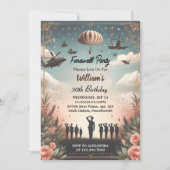 Invitation Rejoignez Travel Surprise Globe Adieu 30e annivers (Devant)