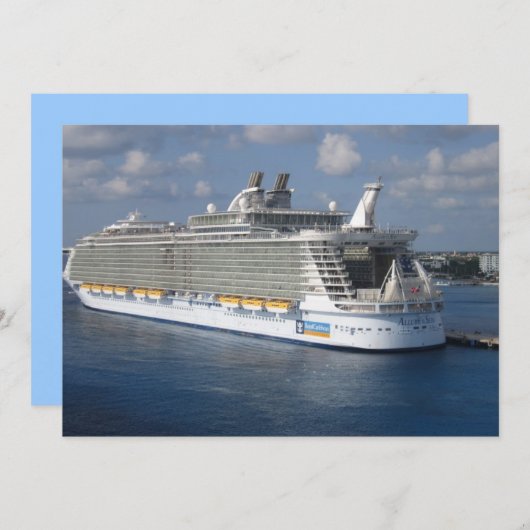 Invitation REJOINDRE-MOI DANS LES CARAÏBES...Invitation (Devant / Derrière)