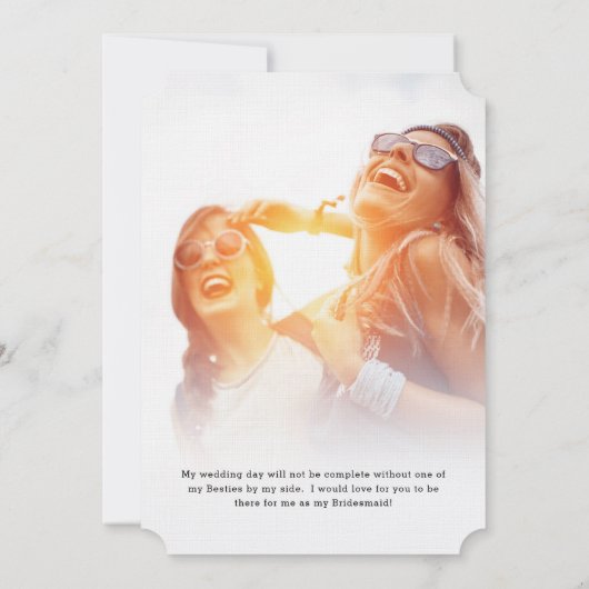 Invitation Rejoins-moi à Chicago | Demande de fête de mariage (Dos)