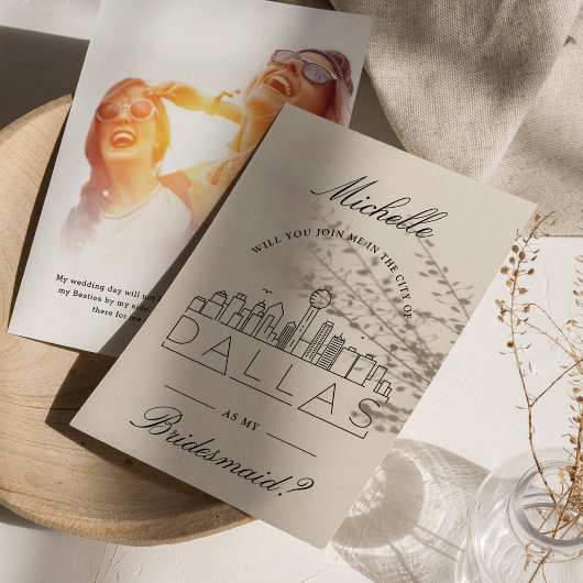 Invitation Rejoins-moi à Dallas | Demande de fête de mariage