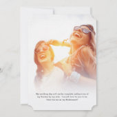 Invitation Rejoins-moi à Seattle | Demande de fête de mariage (Dos)