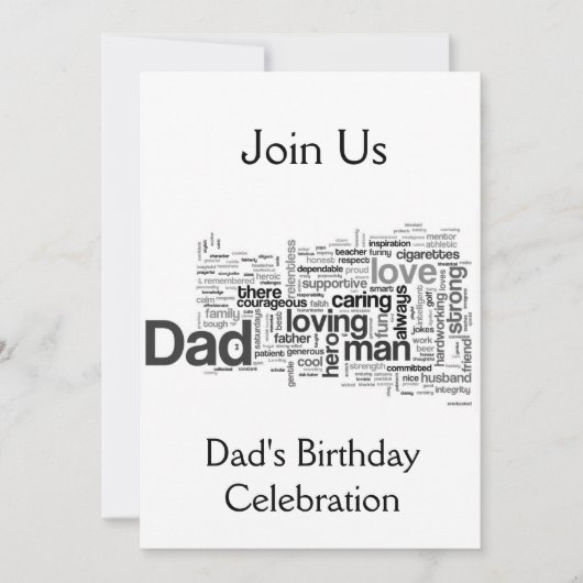 INVITATION REJOINTES-NOUS POUR L'INVITATION "PAPA'S BANTHDAY" (Devant)