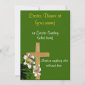 Invitation religieuse à un dîner de Pâques (Dos)