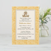 Invitation religieuse Ange Bear, Jaune Daisy (Debout devant)
