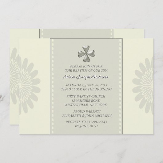 Invitation religieuse bénite (Devant / Derrière)