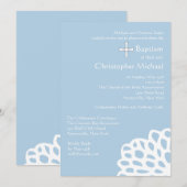 Invitation religieuse blanche de dentelle (Devant / Derrière)