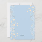 Invitation religieuse bleue fidèle (Dos)