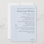 Invitation religieuse bleue Précieuse (Dos)