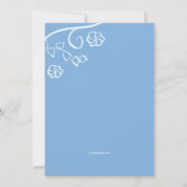 Invitation religieuse Blue Dome (Dos)