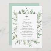 Invitation religieuse botanique (Devant / Derrière)
