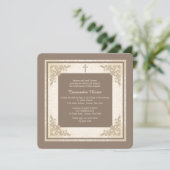 Invitation religieuse Carré élégante (Debout devant)