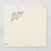 Invitation religieuse Carré lustrée (Dos)