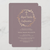 Invitation Religieuse Chatoyante (Devant / Derrière)