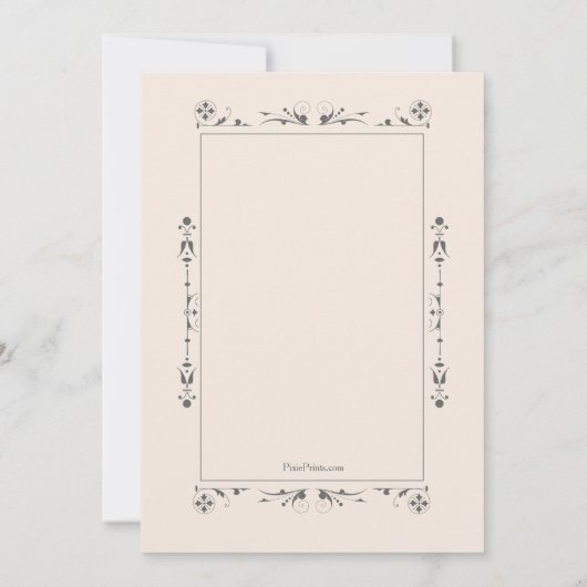 Invitation religieuse classique (Dos)