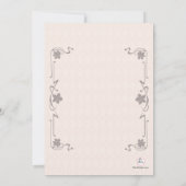 Invitation religieuse croisée de Finial (Dos)