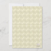 Invitation religieuse croisée d'or (Dos)