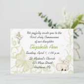 Invitation religieuse d'agneau de bébé (Debout devant)